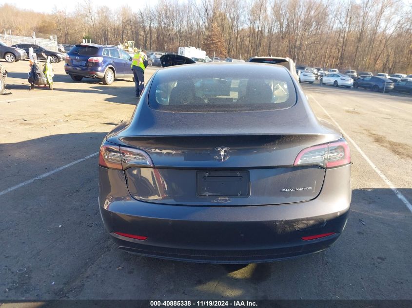 2021 Tesla Model 3 Long Range Dual Motor All-Wheel Drive VIN: 5YJ3E1EB0MF974860 Lot: 40885338