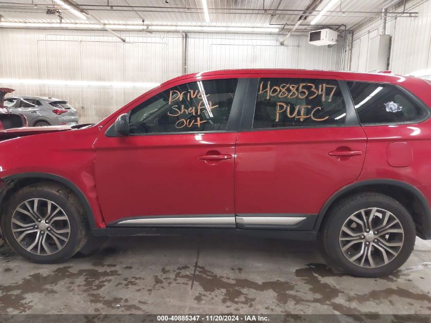 2018 Mitsubishi Outlander Es VIN: JA4AZ3A37JZ059204 Lot: 40885347