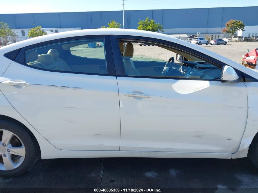 2012 Hyundai Elantra Gls VIN: 5NPDH4AE1CH065488 Lot: 40885359