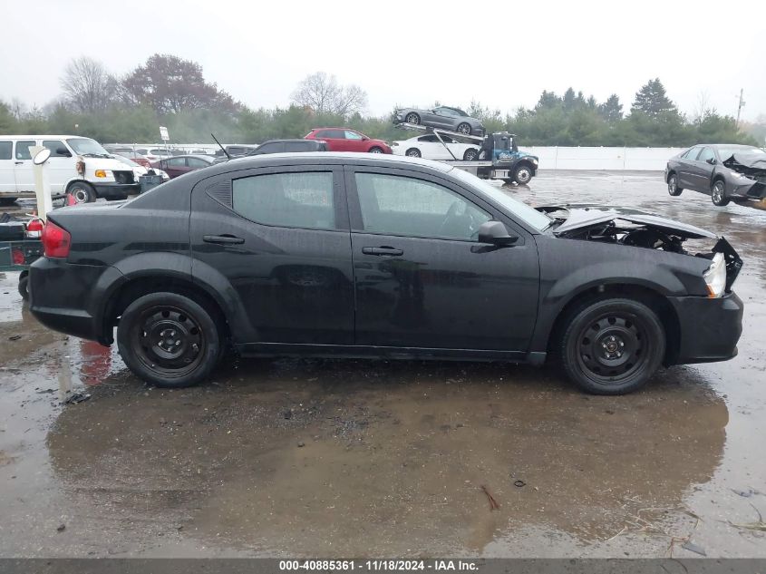 2013 Dodge Avenger Se VIN: 1C3CDZAB2DN535334 Lot: 40885361