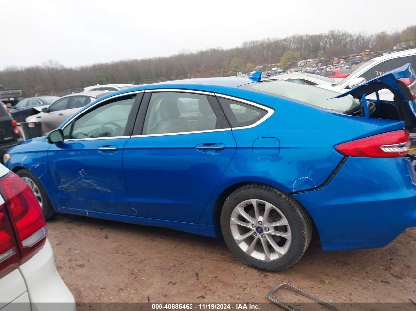 2019 Ford Fusion Hybrid Sel VIN: 3FA6P0MU3KR257942 Lot: 40885462