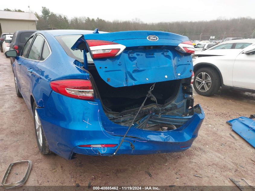 2019 Ford Fusion Hybrid Sel VIN: 3FA6P0MU3KR257942 Lot: 40885462