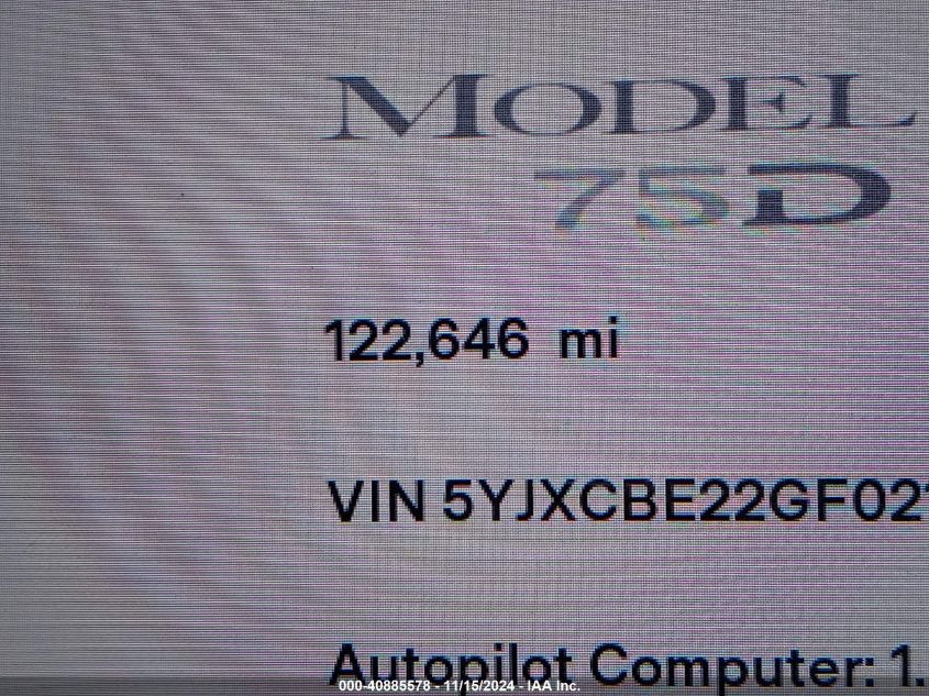 VIN 5YJXCBE22GF021486 2016 Tesla Model X, 60D/70D/7... no.16