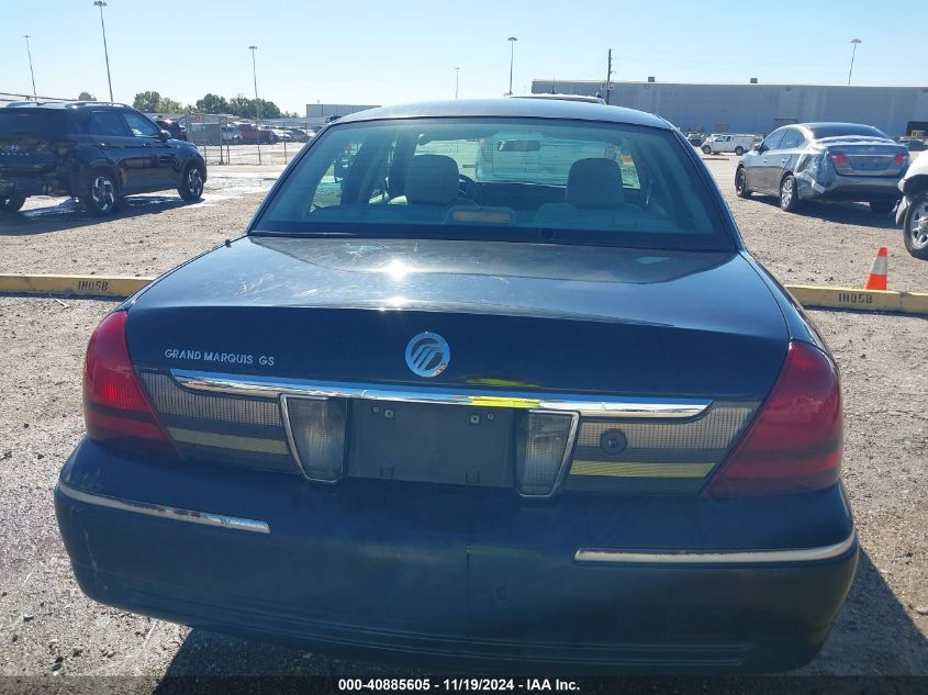 2008 Mercury Grand Marquis Gs VIN: 2MEFM74VX8X632030 Lot: 40885605