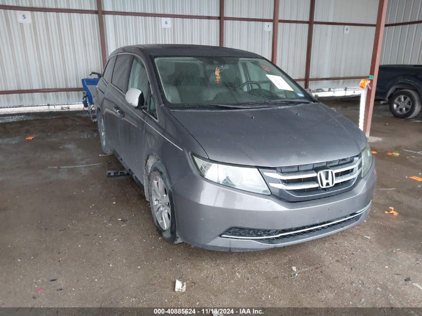 VIN 5FNRL5H64EB022855 2014 Honda Odyssey, Ex-L no.1