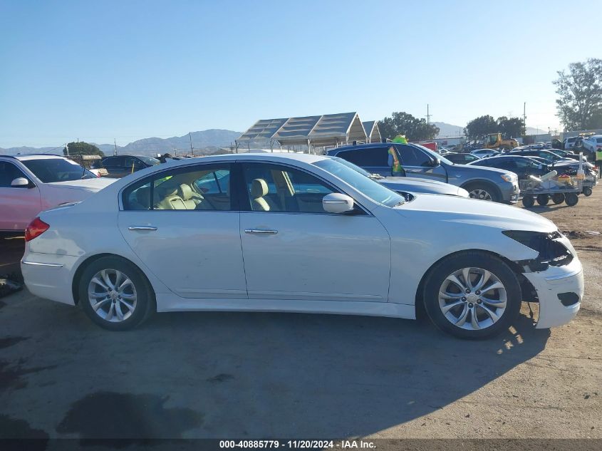 2013 Hyundai Genesis 3.8 VIN: KMHGC4DD1DU240131 Lot: 40885779