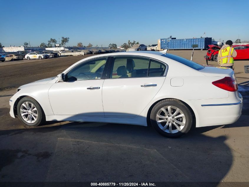 2013 Hyundai Genesis 3.8 VIN: KMHGC4DD1DU240131 Lot: 40885779