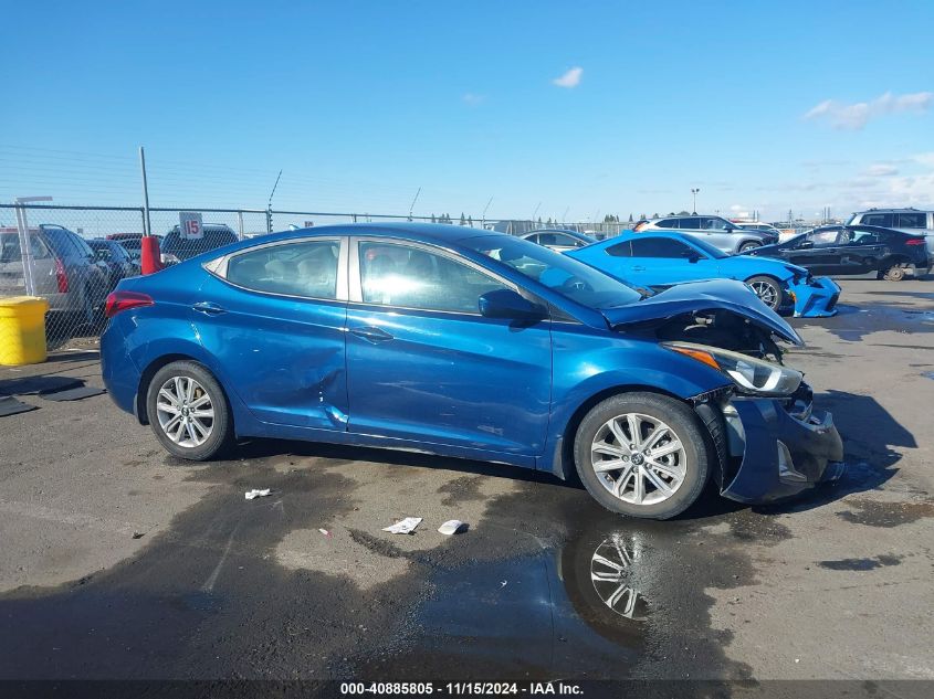 2016 Hyundai Elantra Se VIN: KMHDH4AE7GU511392 Lot: 40885805