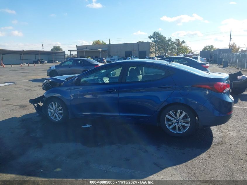 2016 HYUNDAI ELANTRA SE/SPORT/LIMITED - KMHDH4AE7GU511392