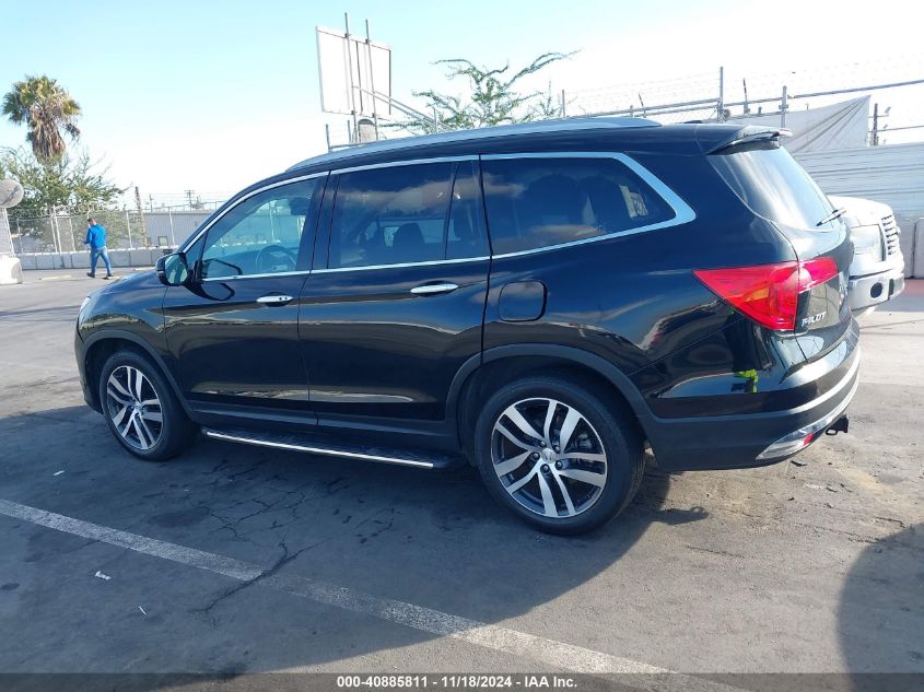 2017 Honda Pilot Elite VIN: 5FNYF6H09HB100264 Lot: 40885811