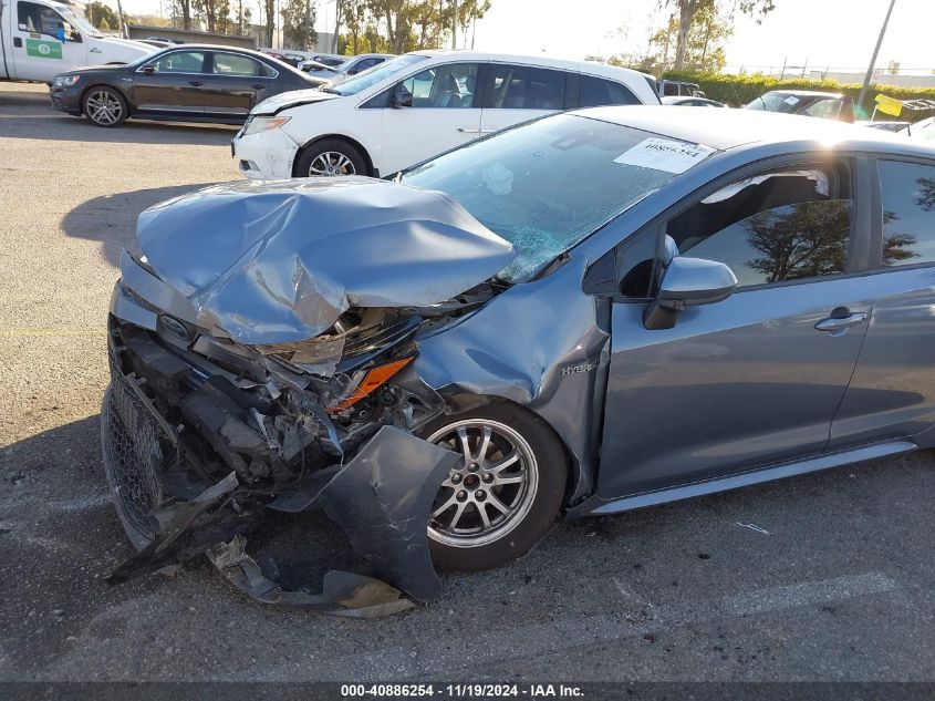 2021 Toyota Corolla Hybrid Le VIN: JTDEAMDE0MJ008325 Lot: 40886254