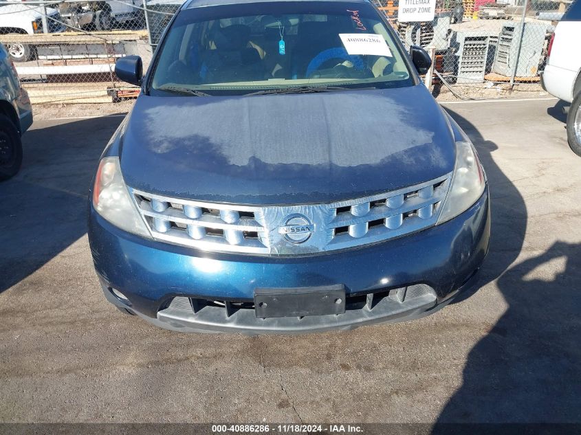 2005 Nissan Murano Sl VIN: JN8AZ08W75W407406 Lot: 40886286