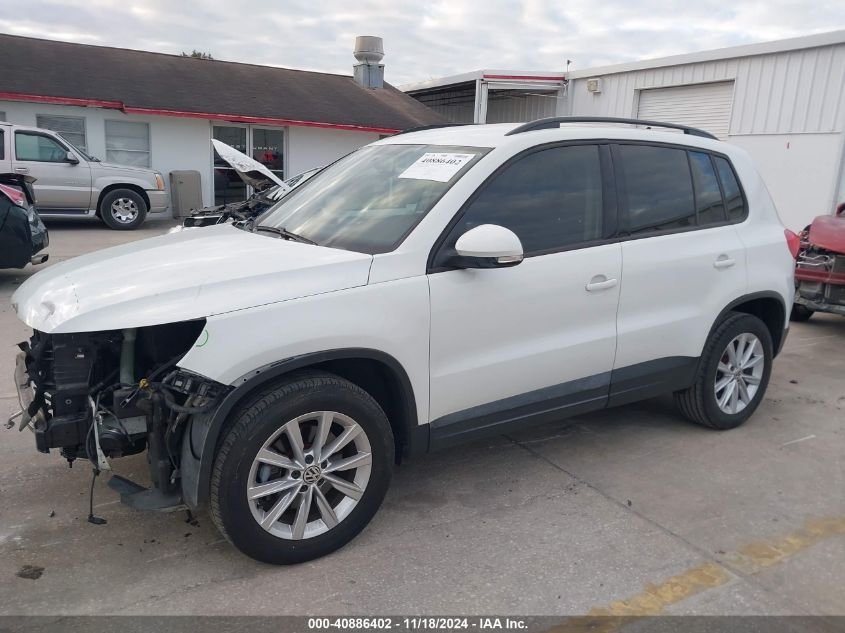 2017 Volkswagen Tiguan 2.0T/2.0T S VIN: WVGAV7AX7HK051310 Lot: 40886402