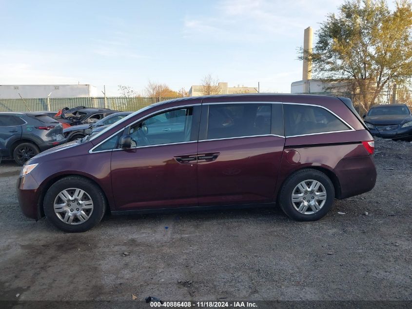 2011 Honda Odyssey Lx VIN: 5FNRL5H29BB057979 Lot: 40886408