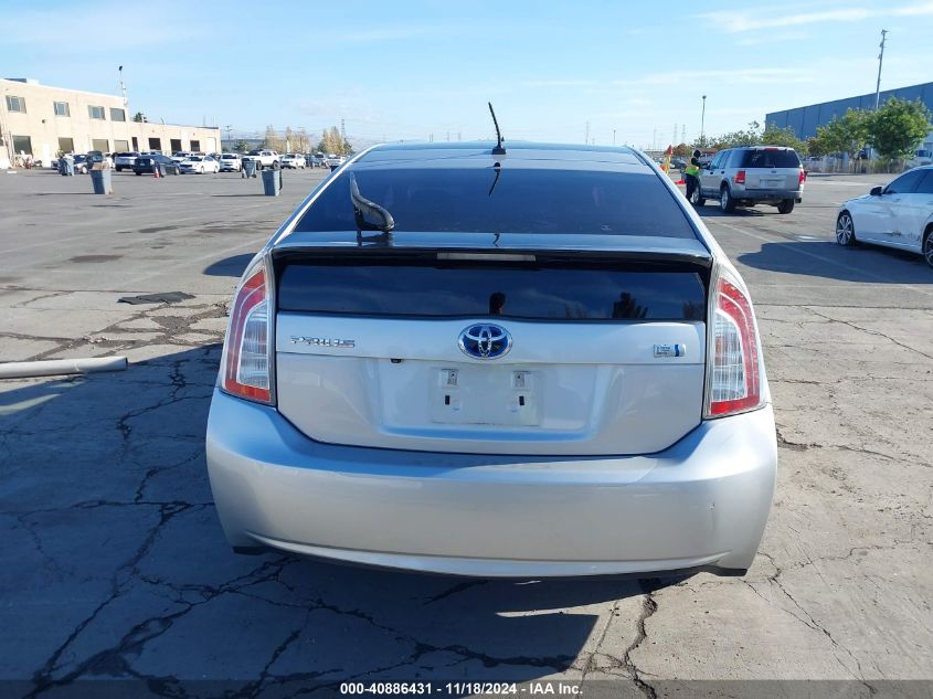 2013 Toyota Prius Three VIN: JTDKN3DU4D5618360 Lot: 40886431