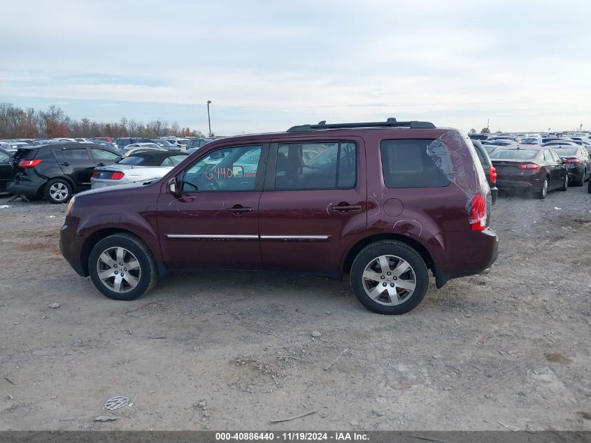 2015 Honda Pilot Touring VIN: 5FNYF4H96FB043702 Lot: 40886440