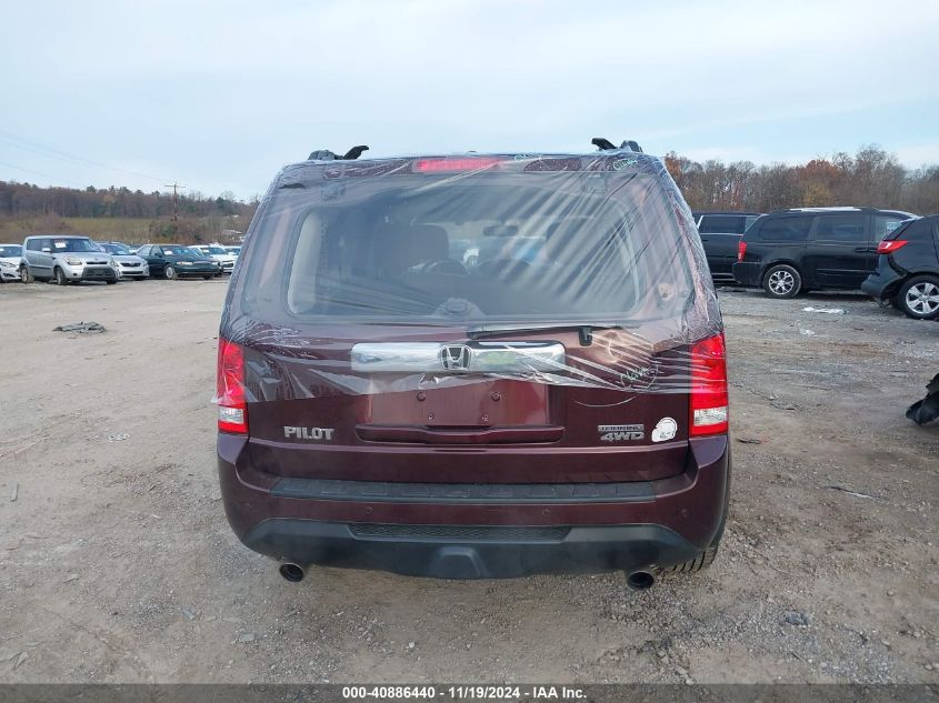 2015 Honda Pilot Touring VIN: 5FNYF4H96FB043702 Lot: 40886440