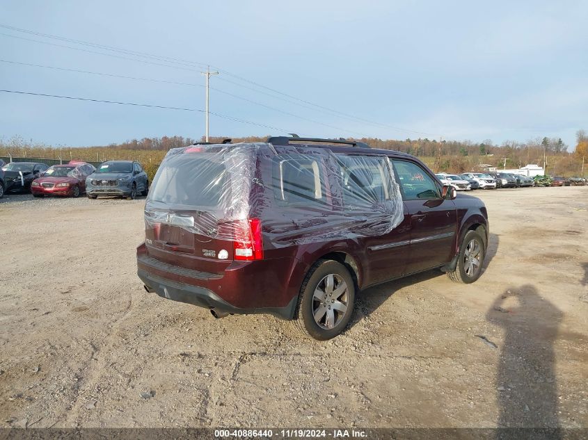 2015 Honda Pilot Touring VIN: 5FNYF4H96FB043702 Lot: 40886440