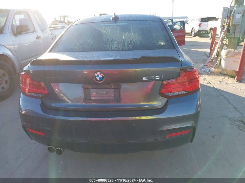 2018 BMW 230I VIN: WBA2J1C5XJVD09384 Lot: 40886523