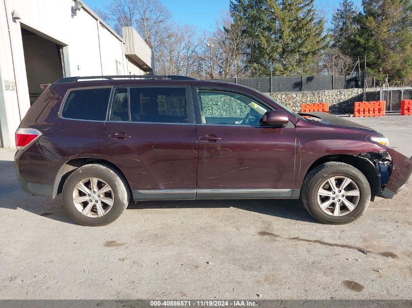 2013 Toyota Highlander Se V6 VIN: 5TDBK3EH3DS274623 Lot: 40886571