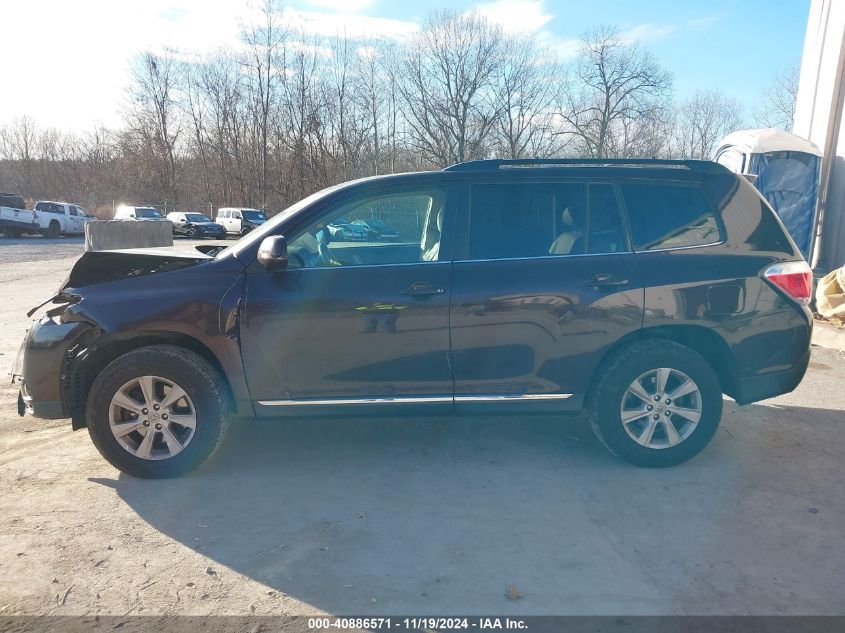 2013 Toyota Highlander Se V6 VIN: 5TDBK3EH3DS274623 Lot: 40886571