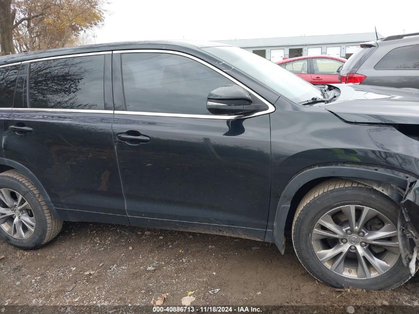 2015 Toyota Highlander Le Plus V6 VIN: 5TDBKRFH2FS182620 Lot: 40886713