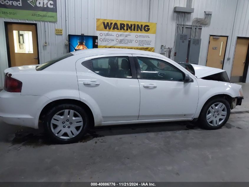 2014 Dodge Avenger Se VIN: 1C3CDZAB1EN232594 Lot: 40886776