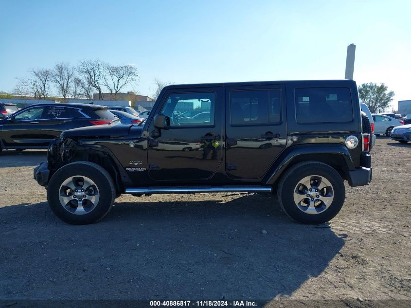 2017 Jeep Wrangler Unlimited Sahara 4X4 VIN: 1C4BJWEG5HL672385 Lot: 40886817