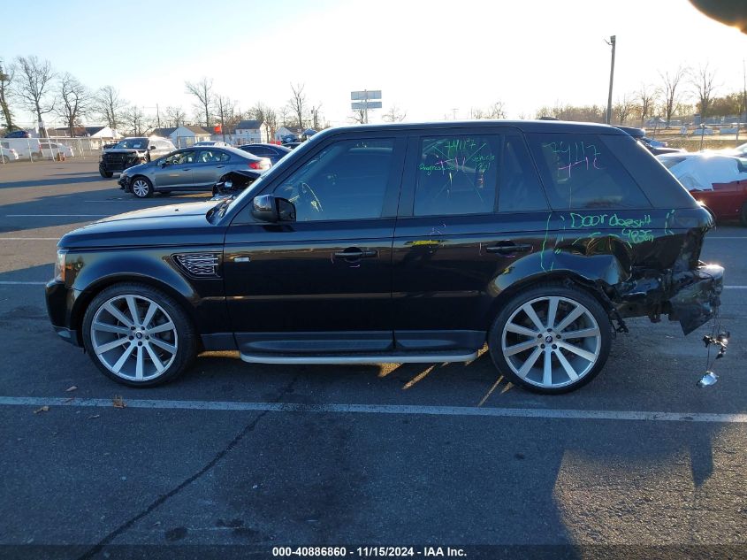 2013 Land Rover Range Rover Sport Hse VIN: SALSK2D42DA772228 Lot: 40886860