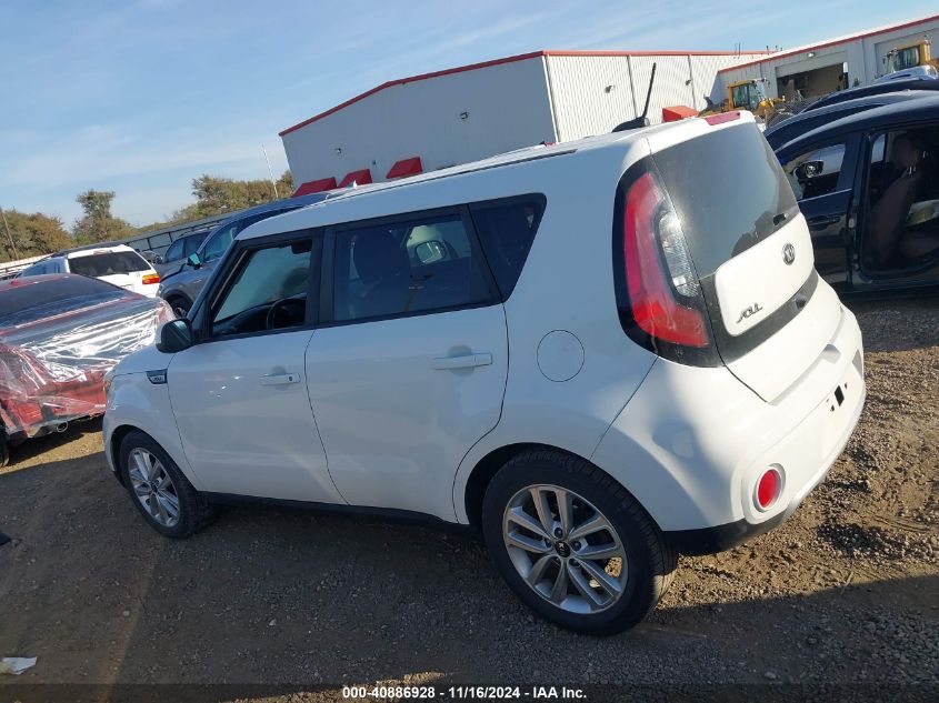 2018 Kia Soul + VIN: KNDJP3A53J7534839 Lot: 40886928