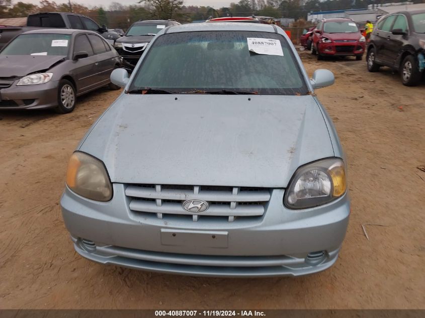 2003 Hyundai Accent Gl VIN: KMHCG45C13U484711 Lot: 40887007