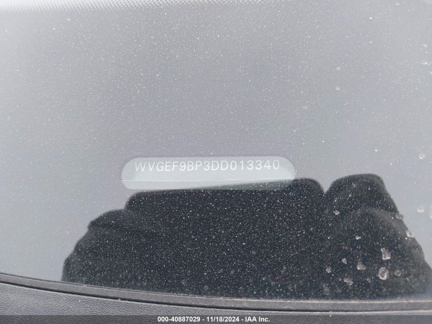 2013 VOLKSWAGEN TOUAREG VR6 LUX - WVGEF9BP3DD013340