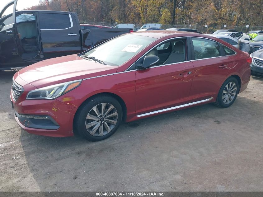 5NPE34AF9FH102898 2015 HYUNDAI SONATA - Image 2