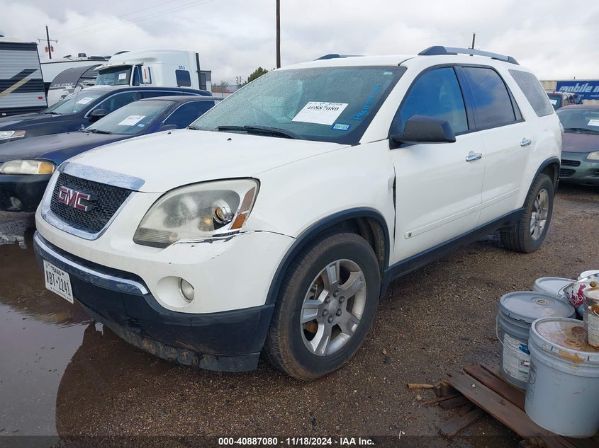 Vin: 1gklrled3aj149115, lot: 41376771, gmc acadia sle 20102