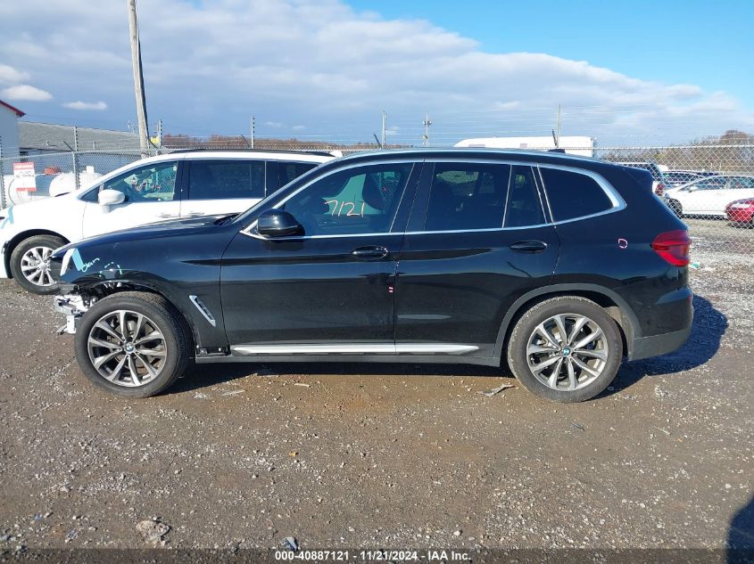 2019 BMW X3 xDrive30I VIN: 5UXTR9C54KLD97276 Lot: 40887121