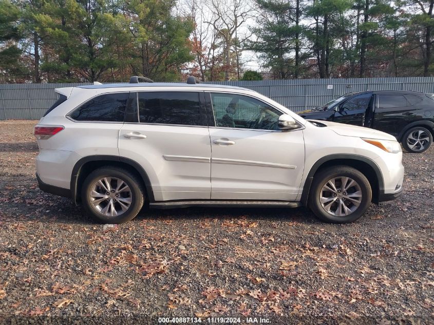 2015 Toyota Highlander Xle V6 VIN: 5TDJKRFH8FS133448 Lot: 40887134