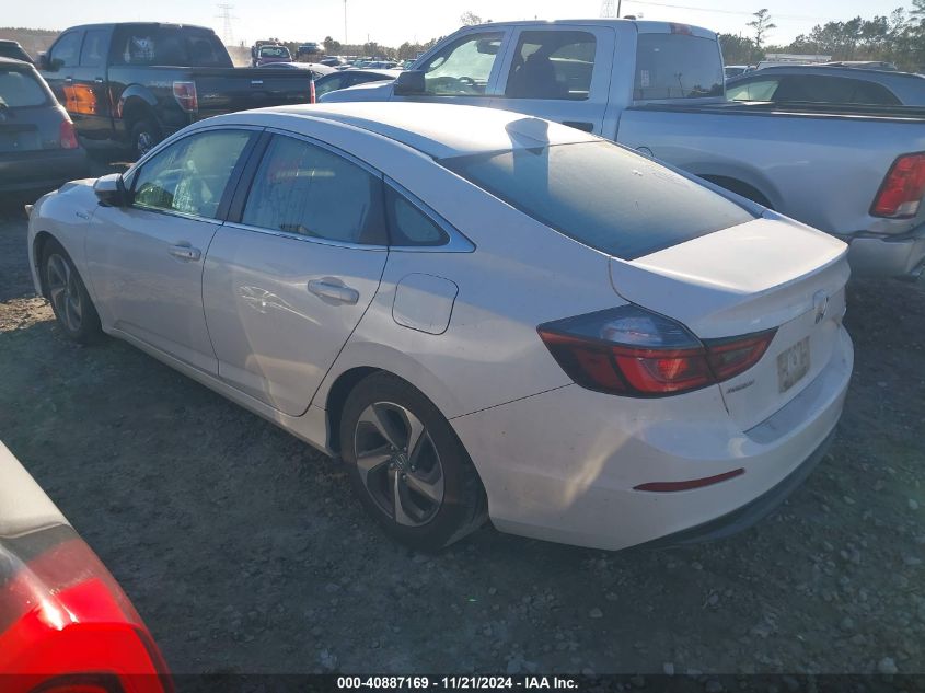 2019 Honda Insight Ex VIN: 19XZE4F5XKE014453 Lot: 40887169