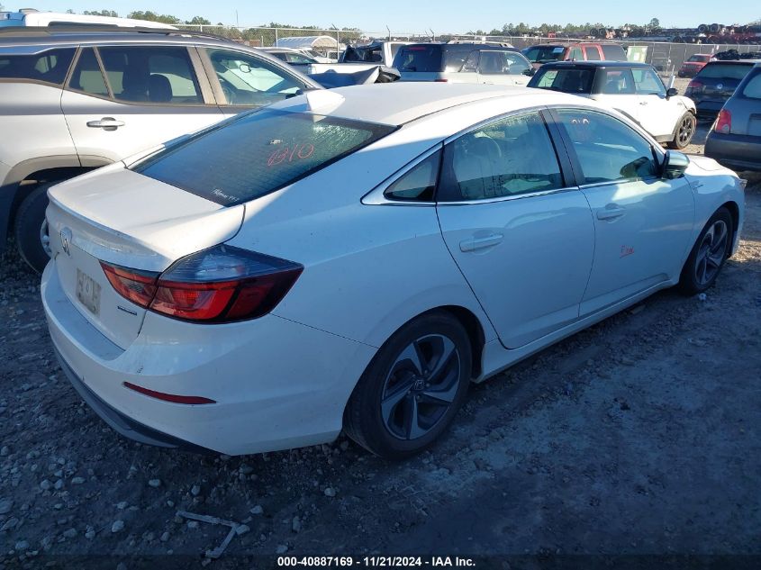 2019 Honda Insight Ex VIN: 19XZE4F5XKE014453 Lot: 40887169