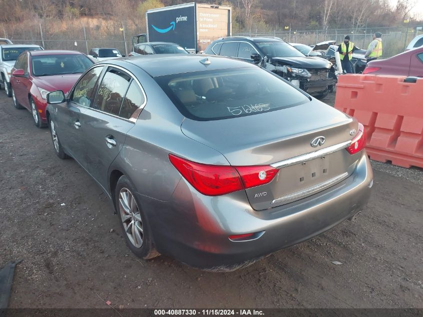 VIN JN1CV7AR8HM681438 2017 Infiniti Q50, 2.0T Base no.3