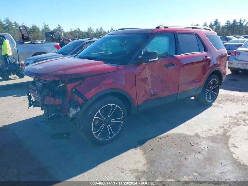 2015 Ford Explorer Sport VIN: 1FM5K8GT9FGA50020 Lot: 40887413