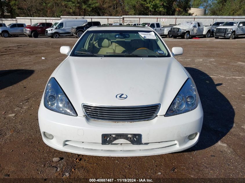 2005 Lexus Es 330 VIN: JTHBA30G555122639 Lot: 40887487