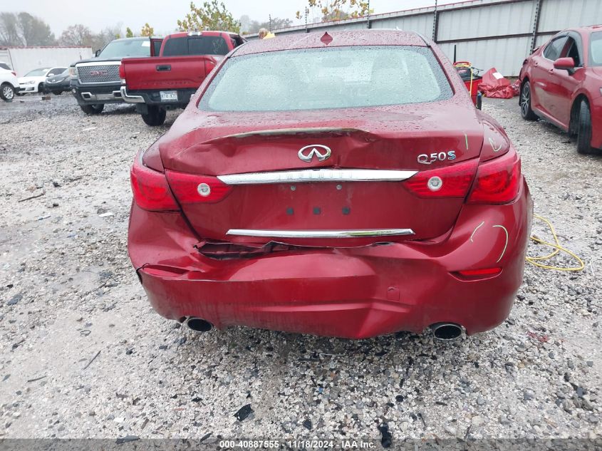 2015 Infiniti Q50 Hybrid Sport VIN: JN1AV7AP6FM790810 Lot: 40887555