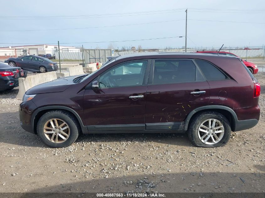 2015 Kia Sorento Lx VIN: 5XYKT3A68FG590214 Lot: 40887563