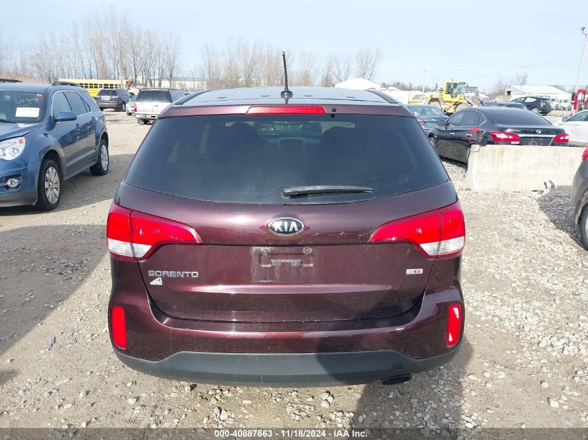 2015 Kia Sorento Lx VIN: 5XYKT3A68FG590214 Lot: 40887563