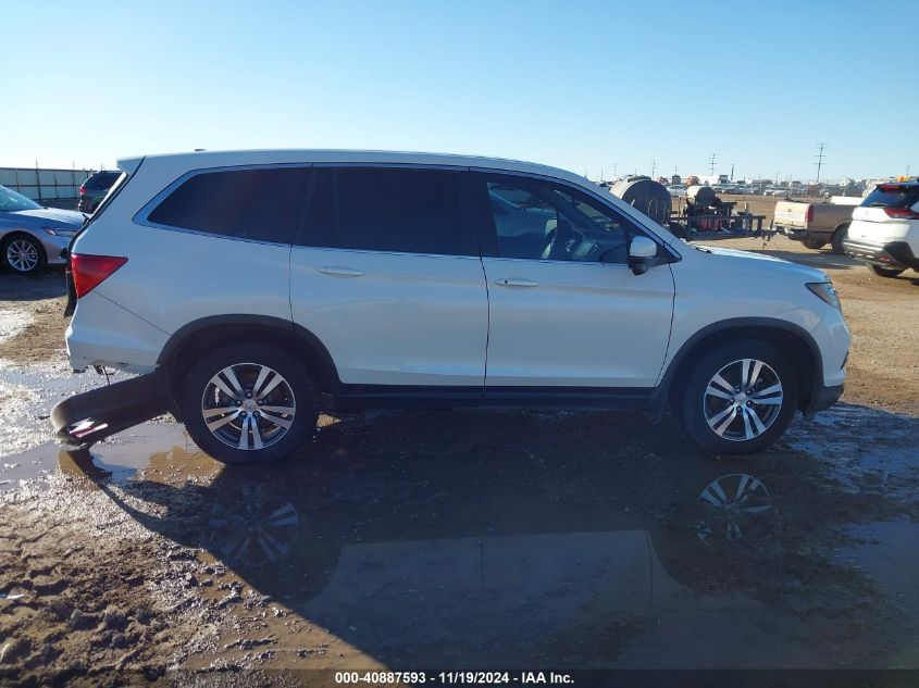 2016 Honda Pilot Ex-L VIN: 5FNYF6H89GB097662 Lot: 40887593