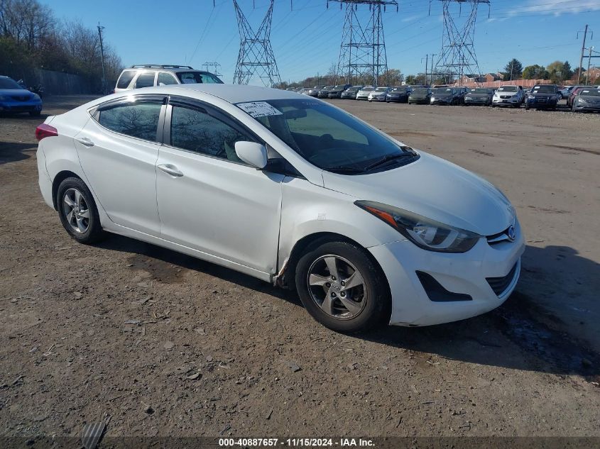 2014 Hyundai Elantra Se VIN: 5NPDH4AE8EH507119 Lot: 40887657