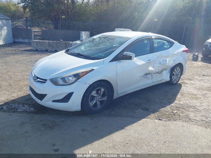 2014 Hyundai Elantra Se VIN: 5NPDH4AE8EH507119 Lot: 40887657