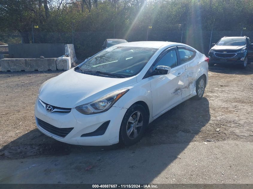 2014 Hyundai Elantra Se VIN: 5NPDH4AE8EH507119 Lot: 40887657