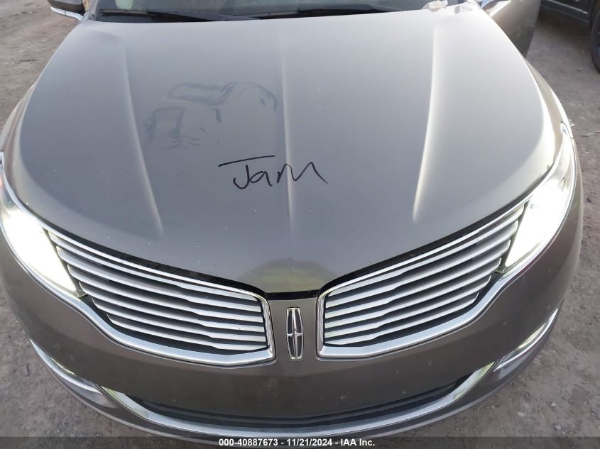 2014 Lincoln Mkz VIN: 3LN6L2GK4ER829807 Lot: 40887673