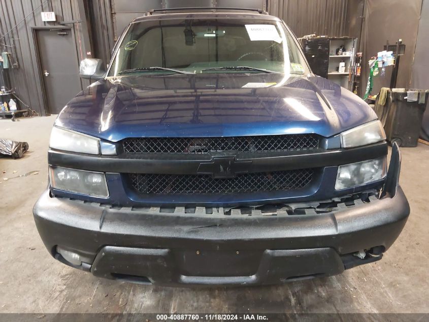 2002 Chevrolet Avalanche 1500 VIN: 3GNEK13T72G122341 Lot: 40887760